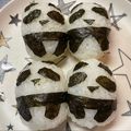 ★なみ☆'s cooksnap of when they made パンダおにぎり 大量生産可能～.