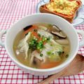 在宅勤務のおじさん's cooksnap of when they made 冷凍餃子で★簡単スープ餃子.