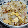 cyobindish's cooksnap of when they made おいしいよ♪　茎わかめ（めかぶ）の炒飯.