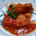 rykotan's cooksnap of when they made りんごとさつま芋のポークロール.