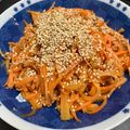 mikankoーhr's cooksnap of when they made レンジで簡単☆ご飯のお供に・無限人参。.