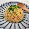 在宅勤務のおじさん's cooksnap of when they made スパムおかかチャーハン.