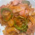 ♬のんのこ日和♬'s cooksnap of when they made 簡単調理！手作りナポリタン.
