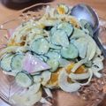 山ばあば's cooksnap of when they made こぼっと南瓜に胡瓜・ハムのマヨサラダ♪♪.