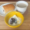 まこさんど's cooksnap of when they made 娘が作る♡はちみつブルーベリーヨーグルト.