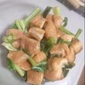 ぷらぱぱ's cooksnap of when they made レンジで、小松菜と油揚げのお浸し.