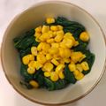 さおりらっくま's cooksnap of when they made ヘルシー❀ほうれん草とコーンのサラダ.