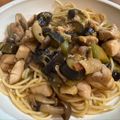 かあさんペンギン's cooksnap of when they made 鶏ももとナスのにんにく塩パスタ.