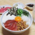 まる゜'s cooksnap of when they made 漬けマグロのとろろがけ.