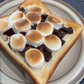 pannちゃん's cooksnap of when they made 簡単！チョコとマシュマロのトースト.