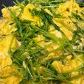 なーなちゃん's cooksnap of when they made 豆苗（とうみょう）と卵のふわとろ炒め.