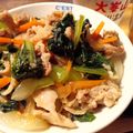 えむじえい's cooksnap of when they made お手軽に！白菜＆人参＆豚コマの中華丼.
