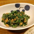 シロツメクサmnm's cooksnap of when they made 納豆とモロヘイヤのネバネバ素麺.