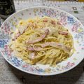 野菜係's cooksnap of when they made 生クリーム不使用＊基本のクリームパスタ.