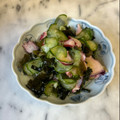 ナピト's cooksnap of when they made ❤げそとわかめときゅうりの和え物❤.