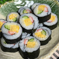 よしよしのキッチン☆'s cooksnap of when they made 簡単サラダ巻き　恵方巻きにも.