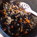 ちかﾁｬﾝ☆'s cooksnap of when they made ひじきと油揚げの煮物　～炊飯器で～.
