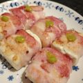 Nöööla♡'s cooksnap of when they made ベーコン巻き一口豆腐ステーキ＊山葵と共に.