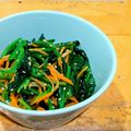 ちーまぐ's cooksnap of when they made ごま油が美味しい☺ほうれん草ナムル☺.