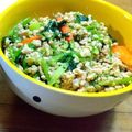 Μαｉ's cooksnap of when they made 簡単！時短♡鶏ひき肉と小松菜の丼.