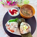 のん♪♪のん's cooksnap of when they made ✿梅と大葉のおにぎり✿.