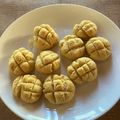 Ma-ma's cooksnap of when they made HMで簡単♪メロンパンみたいなクッキー.