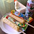 かっちゃん杉's cooksnap of when they made 夏休みは楽しい❗️うまい棒のおやつ.