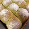 HAZ05's cooksnap of when they made 抹茶のミルクちぎりパン☆.