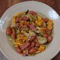 とみぃ11's cooksnap of when they made キャベツとソーセージで♥中華卵炒め.