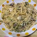クック4S1NRW☆'s cooksnap of when they made サバ缶でウマウマ！和風パスタ☆.