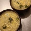 アクセル☆'s cooksnap of when they made オクラと玉ねぎのかき卵味噌汁.