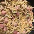 Dinorider07's cooksnap of when they made ベーコンとしめじの和風パスタ☆.