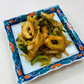 あっこ姉's cooksnap of when they made 葱だくで！蒟蒻と竹輪の味噌炒め.