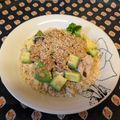 龍青空ママ's cooksnap of when they made サバ水煮オートミールに納豆を乗せてみた♡.