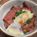 のろりー's cooksnap of when they made ☆タレが決め手！絶品ローストビーフ丼☆.