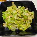 ぽち2号's cooksnap of when they made 味見で半分なくなるキャベツの胡麻和え.