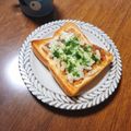 もふもふクロさん's cooksnap of when they made 海苔の佃煮のチーズトースト(○´艸｀).