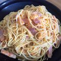 ととてひま74☆'s cooksnap of when they made トマトとベーコンの半熟卵パスタ.
