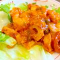 クックA2H0D4☆'s cooksnap of when they made なんちゃって…♡エビチリ/ちくわチリ.