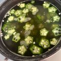 クックENVSYD☆'s cooksnap of when they made もずくとオクラのスープ.