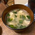 こうせい(=ﾟωﾟ)ﾉ's cooksnap of when they made 簡単！ニラ豆腐のぽかぽか味噌汁.