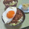ＴＯＭＯ ＹＵ's cooksnap of when they made 5分でハンバーグ丼！合挽き肉と玉ねぎ炒め.