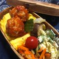 木漏れ日の台所's cooksnap of when they made ふわふわ卵にミートボール乗っけ弁当.