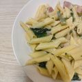 湯どうふ330's cooksnap of when they made ペンネで簡単クリームパスタ.