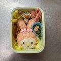 Chaaa_room's cooksnap of when they made 簡単♪春はもうすぐマイメロちゃんキャラ弁.