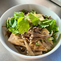 azbjbn's cooksnap of when they made ごぼうと舞茸と厚揚げの柳川風.