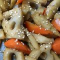 クック6HQII1☆'s cooksnap of when they made ⭐️レンコン・ごぼう・ニンジンのキンピラ！.