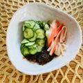 ボブナナ's cooksnap of when they made 市販のもずく酢できゅうりとカニカマ酢の物.