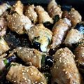 MIZU14's cooksnap of when they made 大葉香る♪茄子の豚肉巻き甘味噌だれ.