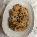 ナピト's cooksnap of when they made ◉レンコンの鶏ひき肉はさみ揚げ.